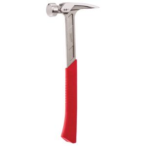 Smooth Face Framing Hammer - 22 oz., Plain, Solid Steel, 15", limited lifetime