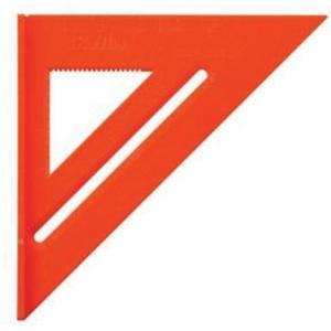 Hi-Vis Rafter Square - 8" x 12", Plastic, Plain, High-Visibility Orange