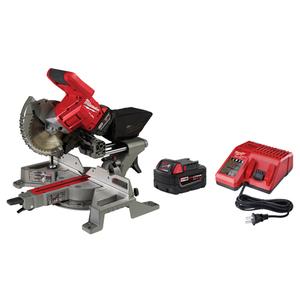 M18 Fuel™ Dual-Bevel Sliding Compound Mitre Saw Kit - 5 years, 3 years, 5 Ah, 48° Left/48° Right