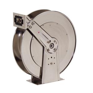 Stainless Steel Hose Reel - 50 FT, 25-3/8", 10-1/2", 24", 3/4" Dia. x 50' L, 500 PSI, 3/4" NPT
