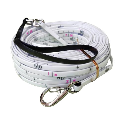 Fiberglass Depth Gauge Tape Measure - 30 m, 1/4", Decimetres/Metres