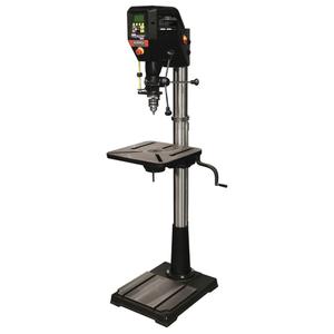Drill Press - 18", 5/8", 3000 RPM, 16-1/2" W x 16-1/2" L x 1" H, 17-1/2", 22-1/4", 70-5/8", 6", 1.75 HP, 15 A, 120 V, 60 Hz, 1 phase