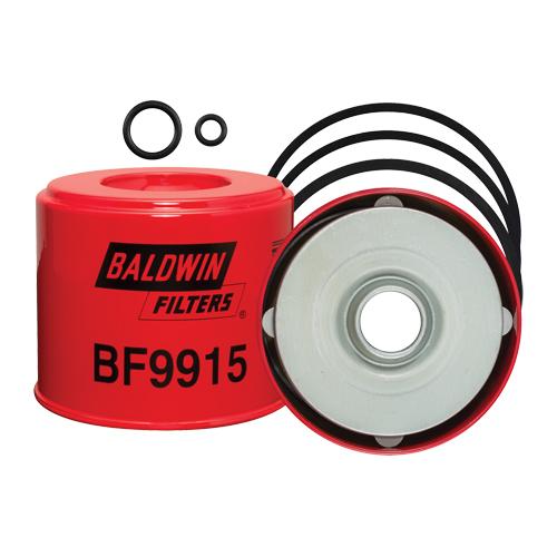 BF9915 Can-Type Fuel Element - 2-13/16", 3-7/16", Caterpillar, Gehl, Manitou, Massey Ferguson, Merlo Equipment, 3/4" & 1-7/16"