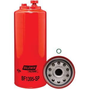 BF1395-SP Spin-On Fuel/Water Separator with Drain and Sensor Port - 11-7/32", 4-9/32", Freightliner Trucks, 1"-14