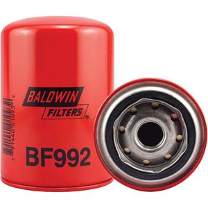 BF992 Secondary Spin-On Fuel Filter - 5-3/8", 3-11/16", Thermo King Refrigeration Units, 7/8"-14