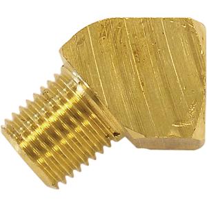 Male/Female Street Elbows 45º - 1/2" NPT (M) & 1/2" NPT (F), Brass