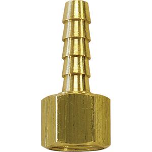 Fittings - Hose Barb Couplers to Female Ball End - Brass, 1/4", 1/4