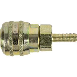 Automax 3/8" Hose Barb Quick Coupler - Brass, 3/8" I.D.