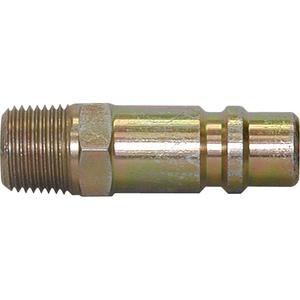 Quick Couplers - 1/2" Industrial, One Way Shut-Off - Plugs - 1/2", MALE THREAD