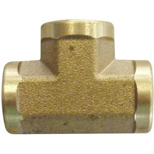 Female Pipe Tees - Brass, 3/8", 3/8" NPT (F)