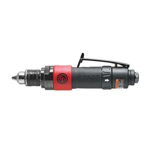 Reversible In-Line Drill - 25.4 CFM, 1/4" NPTF, 93.7, 3/8", Keyed, 2100, 5.3 CFM, 3.5 ft-lbs, 2.4 lbs