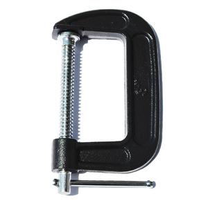 C-Clamp - 2" (51 mm), 1-3/4" (44 mm), Malleable iron, Black