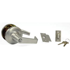 Commercial Door Lever with Lock - Lever, 2", Chrome