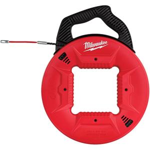 Fish Tape with Flexible Metal Leader - 100', Plastic