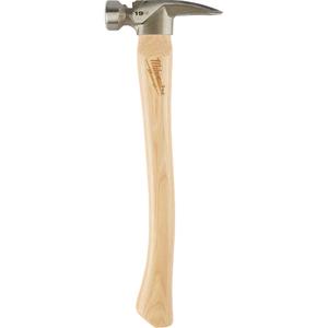 Milled Face Framing Hammer - 19 oz., Checkered, Wood, 16"