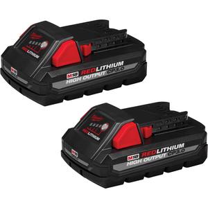 M18™ Redlithium™ High Output™ CP3.0 Battery Packs - 18 V, 3.0 Ah, Lithium-Ion, Package, 2