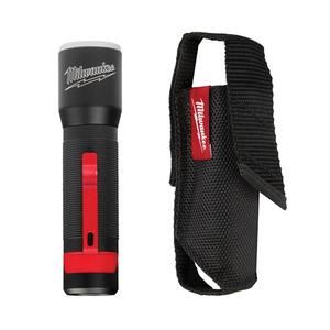 325L Focusing Flashlight with Holster - LED, 325, 25, 18, 5, Aluminum, Black/Red, AAA, Included, 115 m, 5.39"