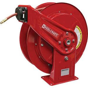 HD70000 Mobile Base Hose Reel - Air/Water, Single Hose, 1/2", 75', 3/8" NPTM, 300 psi, 20-1/4", 19-3/4", 7", 1/2" NPTF