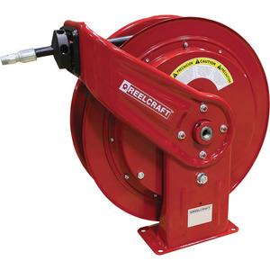 HD70000 Mobile Base Hose Reel - Oils, Single Hose, 3/8", 75', 3/8" NPTM, 2600 PSI, 20-1/4", 19-3/4", 8-1/4", 1/2" NPTF