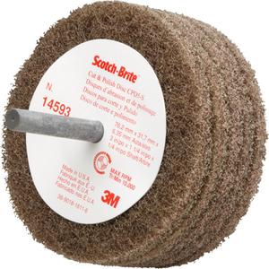 Scotch-Brite™ Cut & Polish Disc - 3", Medium, 1/4"