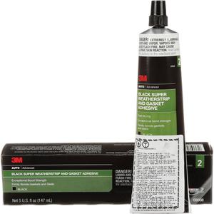 Super Weatherstrip and Gasket Adhesive - Tube, Rubber, 5 fl. oz., 1 - 5 minutes