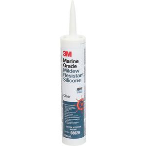Marine Grade Silicone Sealant - 296 ml, Clear, Cartridge