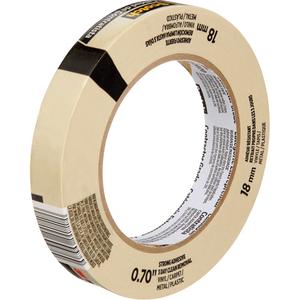 Scotch® Contractor Grade Masking Tape - 18 mm (3/4"), 36 mm (1-1/2"), 55 m (180'), Beige