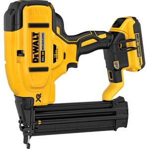 Max XR® Brad Nailer Kit - 20 V, Lithium-Ion, 5/8" to 2-1/8", 18 Gauge Brad Nails, 10.3", 3.7"