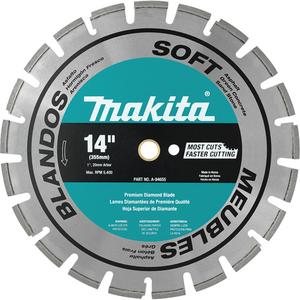 Soft Material Segmented Diamond Blade - 14", 1"