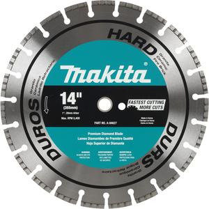 Hard Material Turbo Diamond Blade - 14", 1"