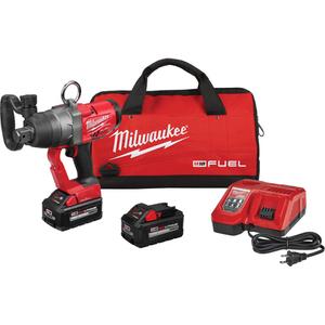 M18 Fuel™ High Torque Impact Wrench with One-Key™ Kit - 18 V, 1", Lithium-Ion, 1800 ft-lbs, 10.9", 3.44", 9.69"