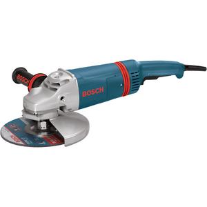 Large Angle Grinder with Rat Tail Handle - 9", 120 V, 15 A, 6000, 5/8 - 11 UNC