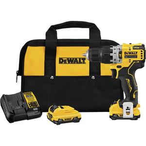 Xtreme™ Brushless Hammer Drill Kit - 12 V, 3/8", Lithium-Ion, 0-1500, 250 UWO, 25500, 2, 15, 2.1 lbs.