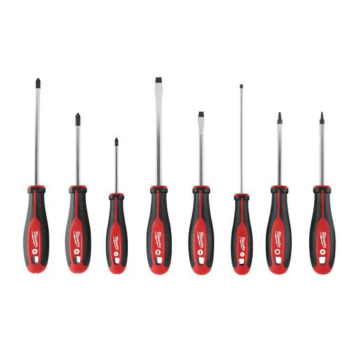 Screwdriver Set with Square Drive - 8 Pcs., Magnetic, Hex