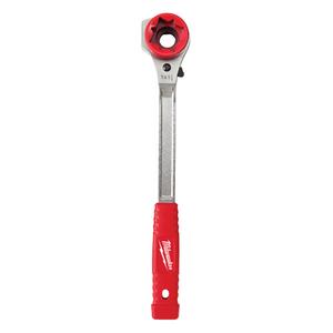 Lineman's High Leverage Ratcheting Box Wrench - 4, 13-1/2", 3/4"/1"/1-1/8", Plain, Ergonomic, Square