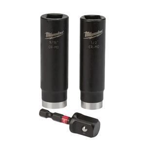 Shockwave™ Impact Duty™ Well Socket Set - 1/2", Impact, Deep, 3, Square