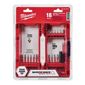 Shockwave™ Impact Duty Driver Bit Set - 18, Steel