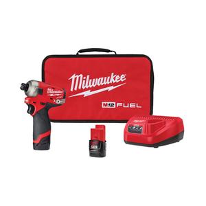 M12 Fuel™ Surge™ Hex Hydraulic Driver Kit - 12 V, 1/4", Lithium-Ion, 0-3200, 450 in-lbs, 0-3400, 5.2"