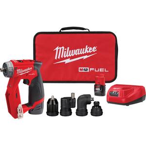 M12 Fuel™ Installation Drill-Driver Kit - 12 V, 3/8"/1/4", Lithium-Ion, 0-1600, 300 in-lbs, M12™, 3/8", 1", 1-1/4"