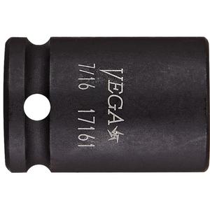 Socket - 1/4", 7 mm, 25 mm, 6, Impact, Standard, Tapered