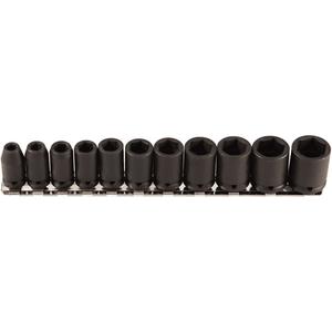 Socket Set - 1/4", Impact, Deep, 11, 6