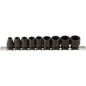 Socket Set - 3/8", Impact, Standard, 9, 6