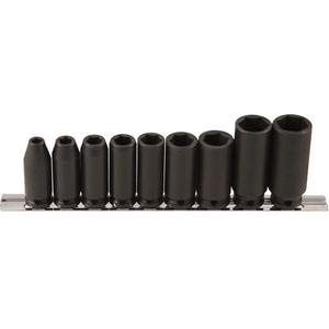 Long Socket Set - 3/8", Impact, Deep, 9, 6