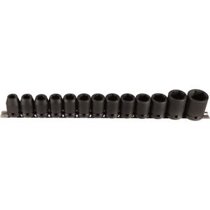 Socket Set - 1/2", Impact, Standard, 13, 6