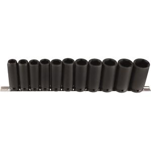 Long Socket Set - 1/2", Impact, Deep, 11, 6