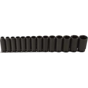 Long Socket Set - 1/2", Impact, Deep, 14, 6