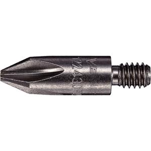 Phillips 12-24 Threaded Bit - Gunmetal Grey, #2, 1-3/16"