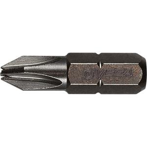 Insert Bit - Phillips Tamper, 1/4", #1, #2, #3, 1", Gunmetal Grey