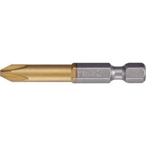 Power Bit - Phillips, 1/4", #3, 2", Titanium Nitride