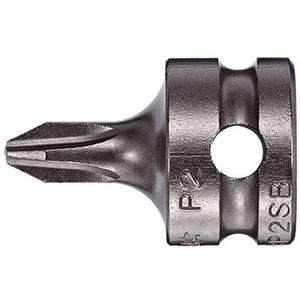 Bit Socket - Phillips, 3/8", #2, #3, #4, 1", Gunmetal Grey